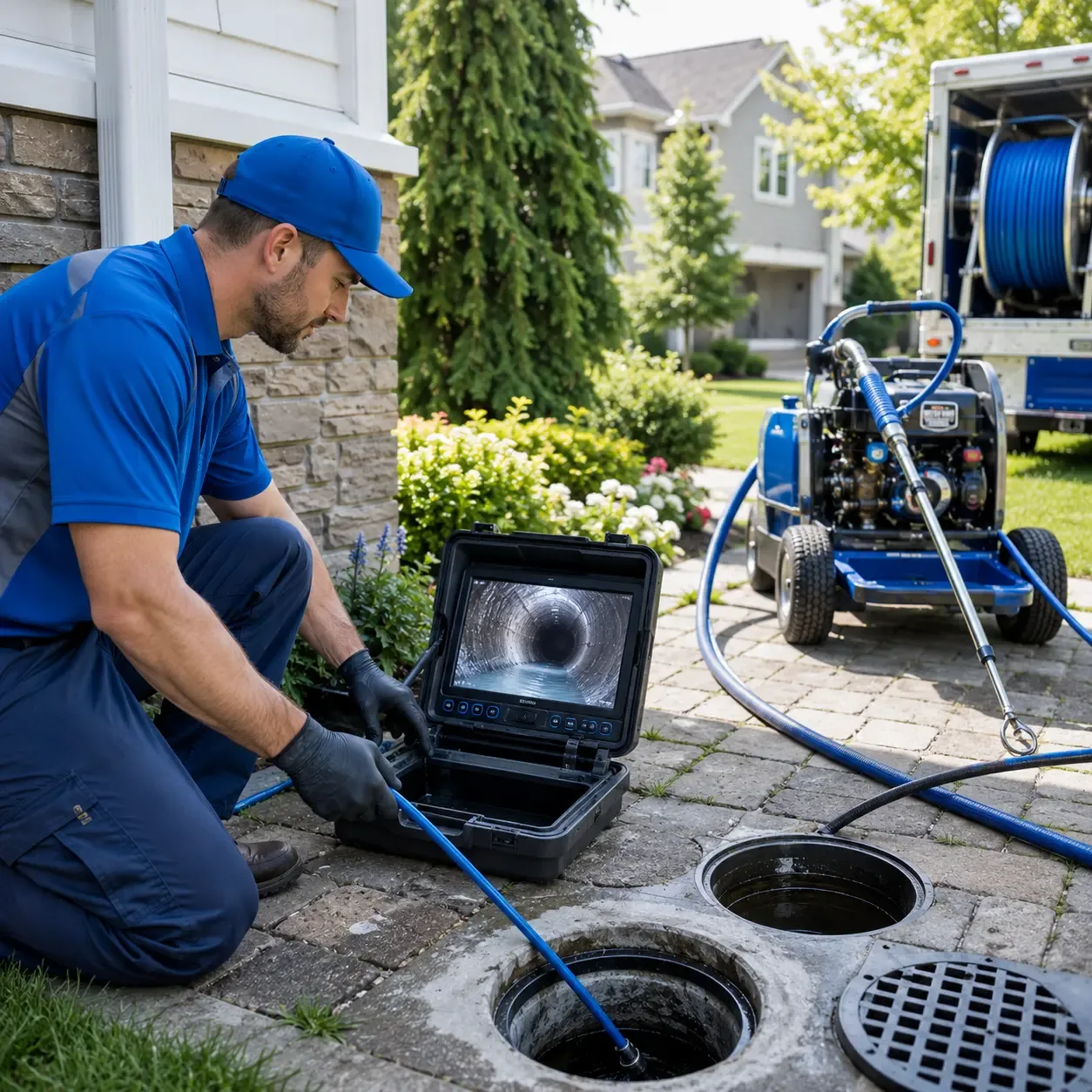 Outdoor drain cleaning professionals serving Hobart, OK